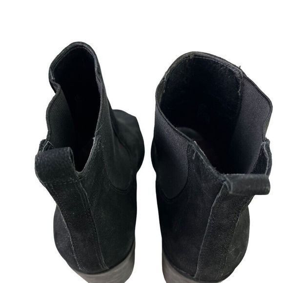 Lucky Brand Womens Kassidy Open Toe Block Heel Ankle Boots Booties Leather 7.5 - Picture 10 of 16